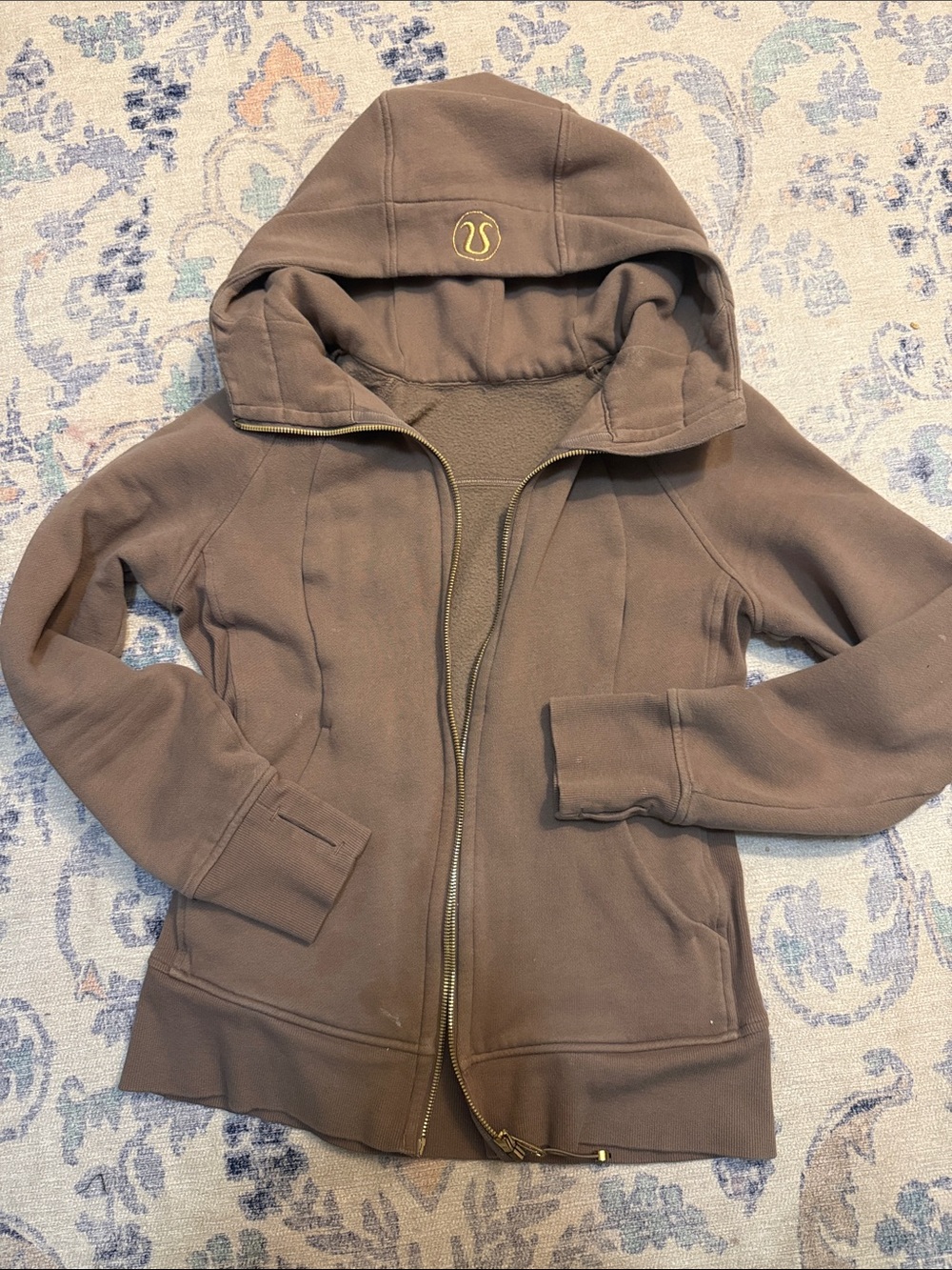 lululemon athletica Kids Brown Hooded Zip Jacket